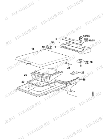 Взрыв-схема стиральной машины Zanussi TL890 - Схема узла Command panel 037